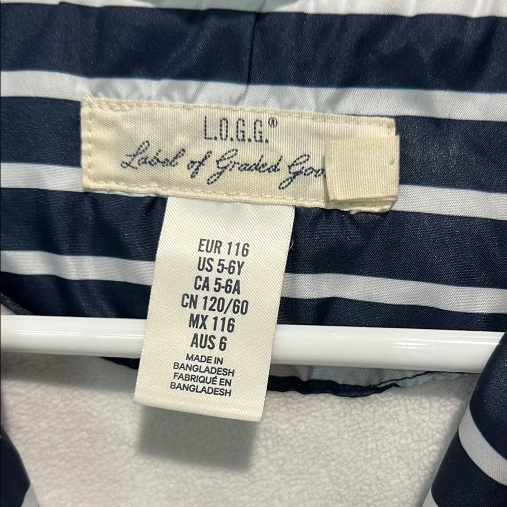 Classic Navy Striped Kids lightweight jacket h & m